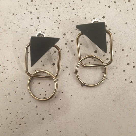 Black Geometry II / Earrings