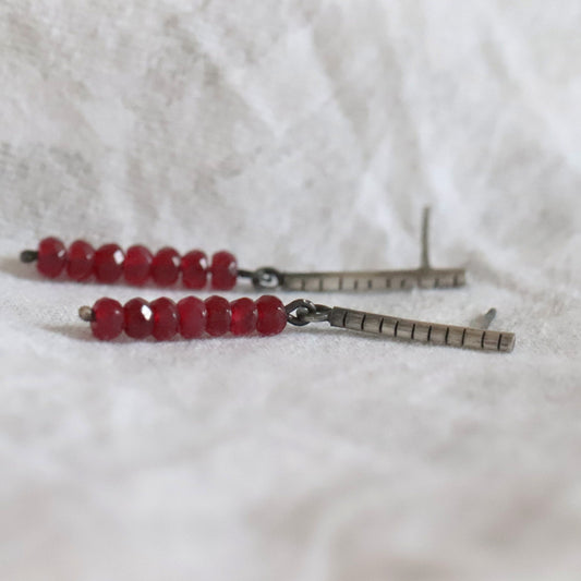 Stone sticks / earrings