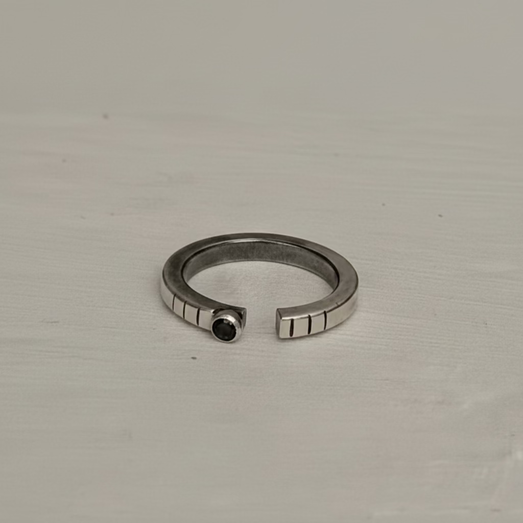 2-in-1 green onyx / square / ring