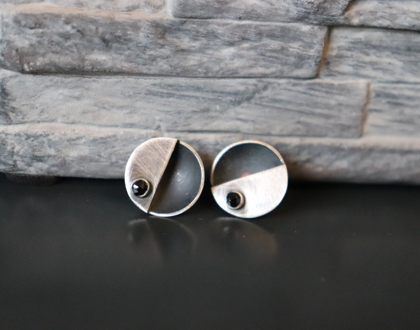 Moon phases / stud earrings