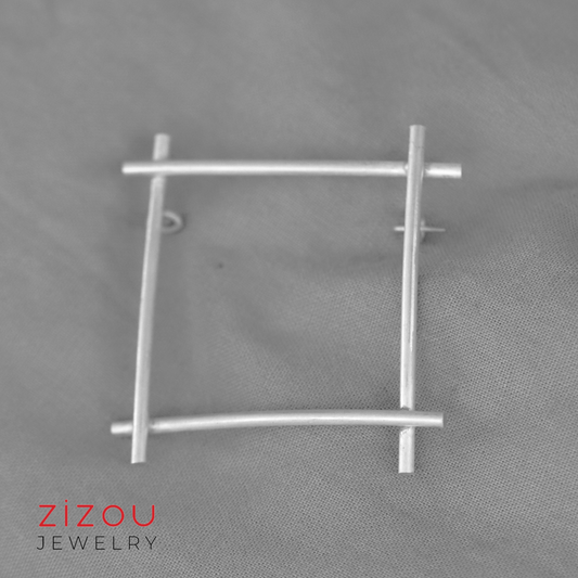 Square brooch