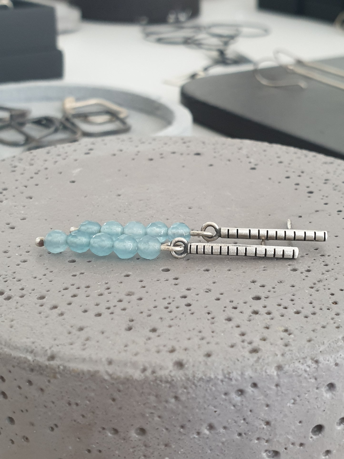 Stone sticks / earrings