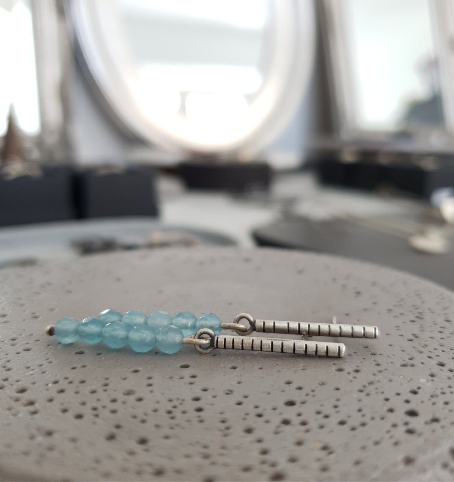 Stone sticks / earrings