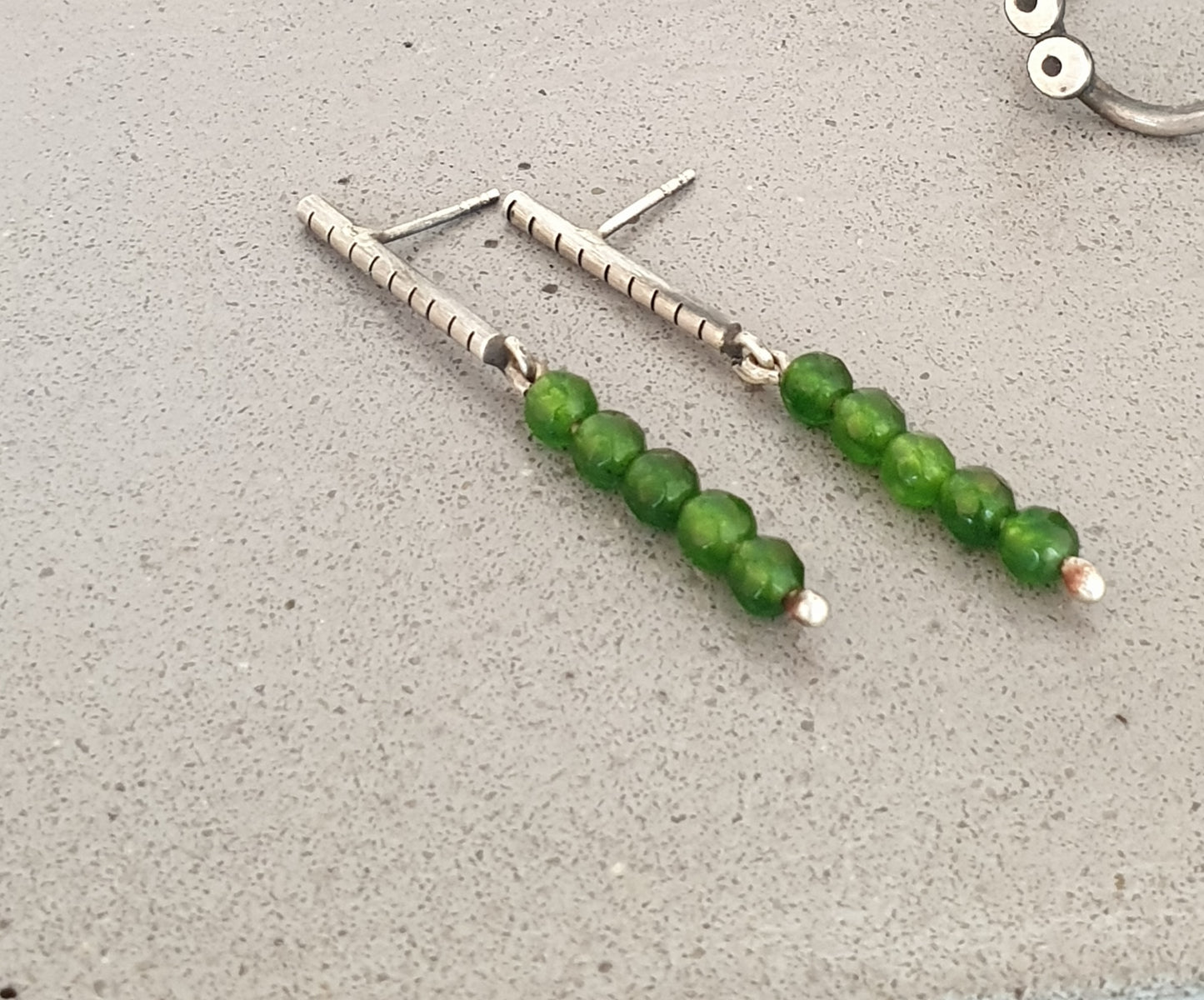Stone sticks / earrings