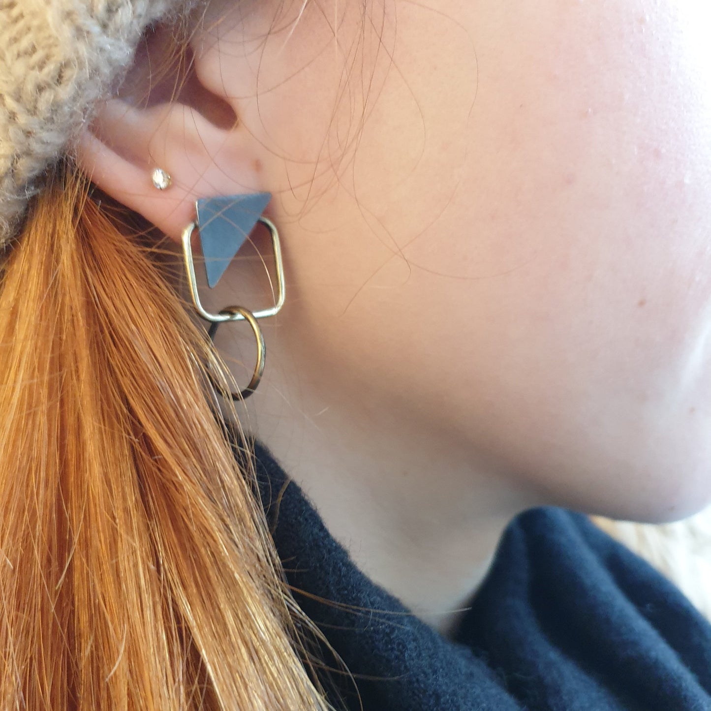 Black Geometry II / Earrings