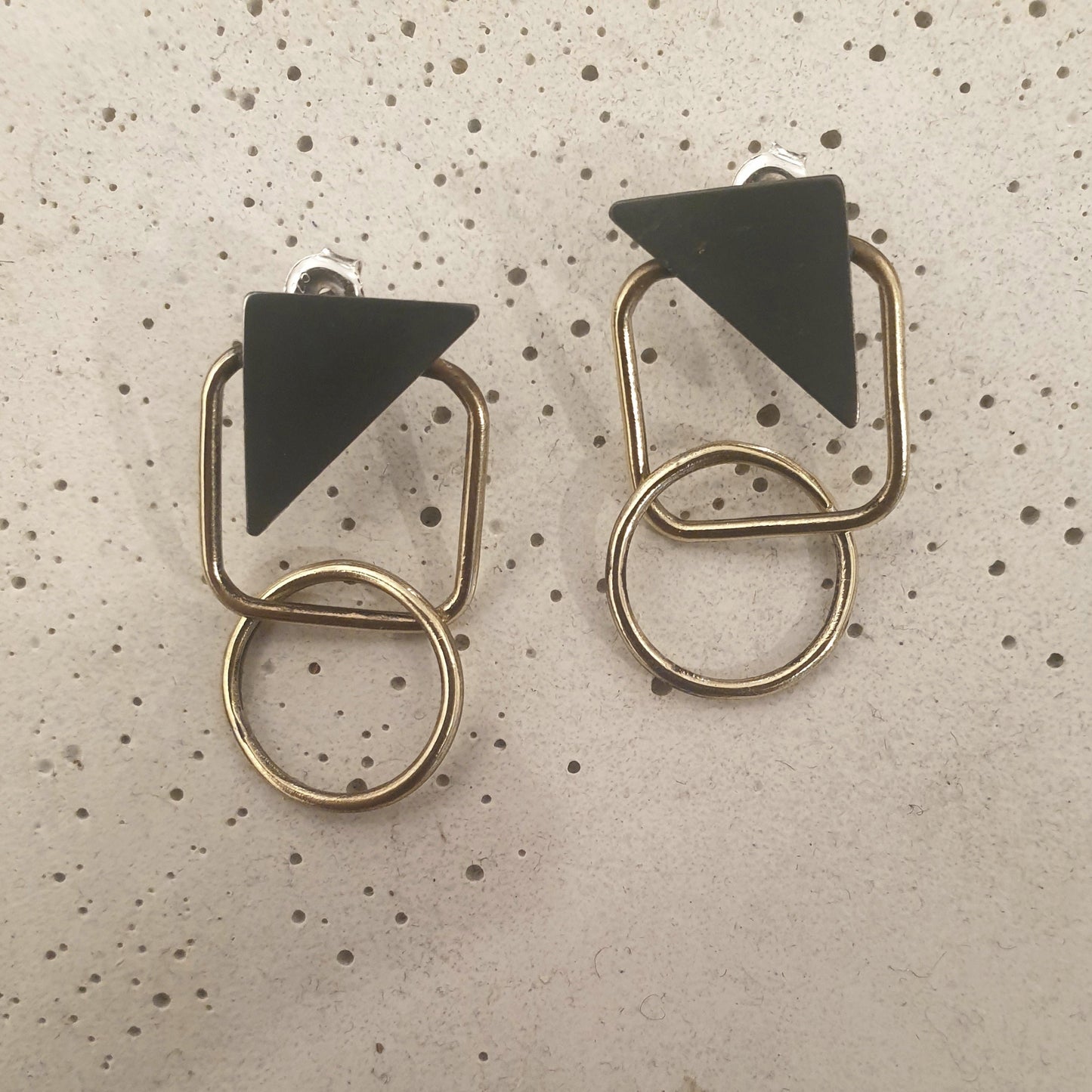 Black Geometry II / Earrings