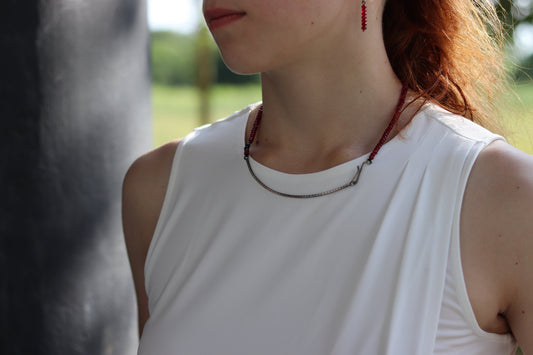 Stripes & Stones / necklace