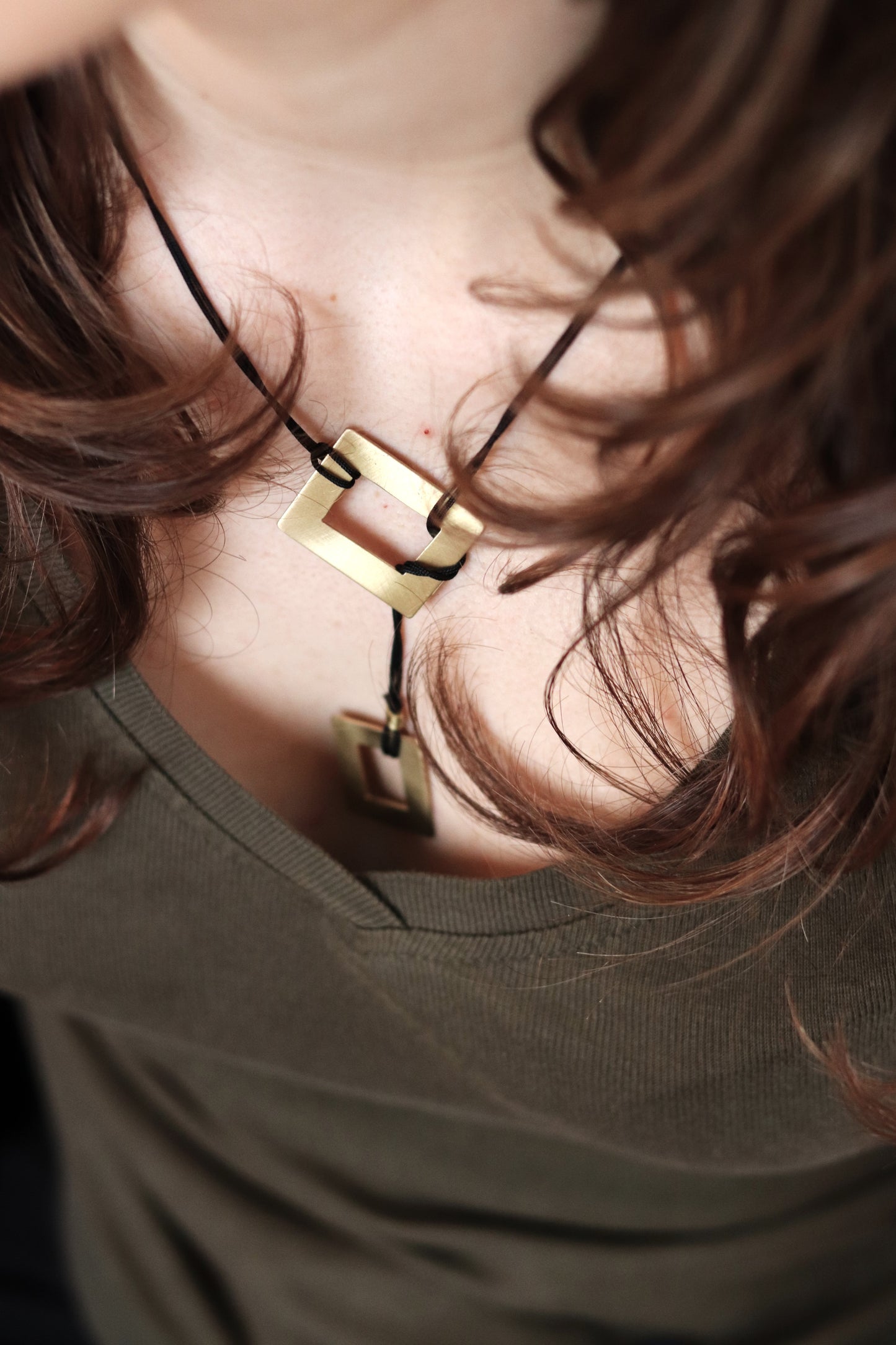 Necklace windows brass