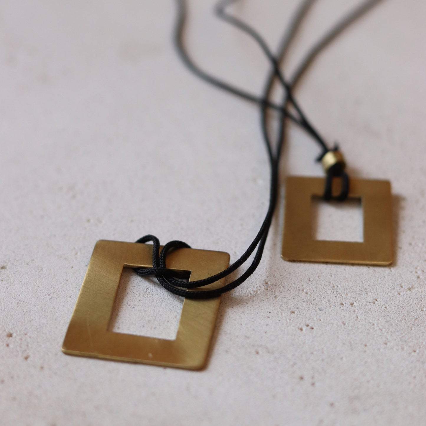 Necklace windows brass
