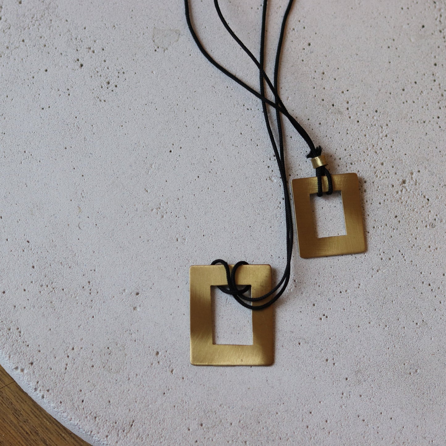 Necklace windows brass