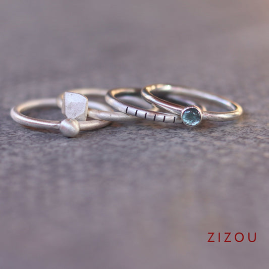 4U1 Spring vibes / topaz / round / ring