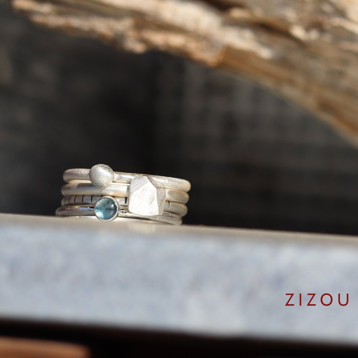 4U1 Spring vibes / topaz / round / ring