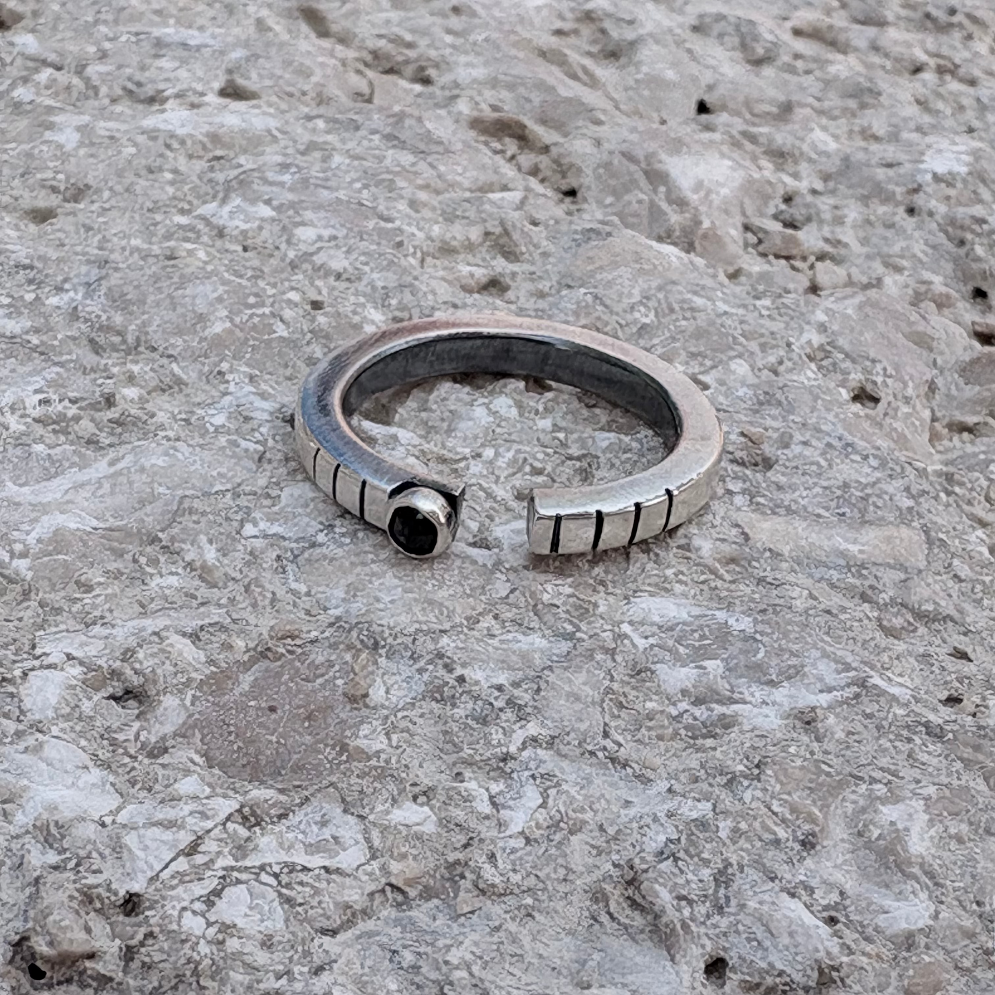 2-in-1 green onyx / square / ring
