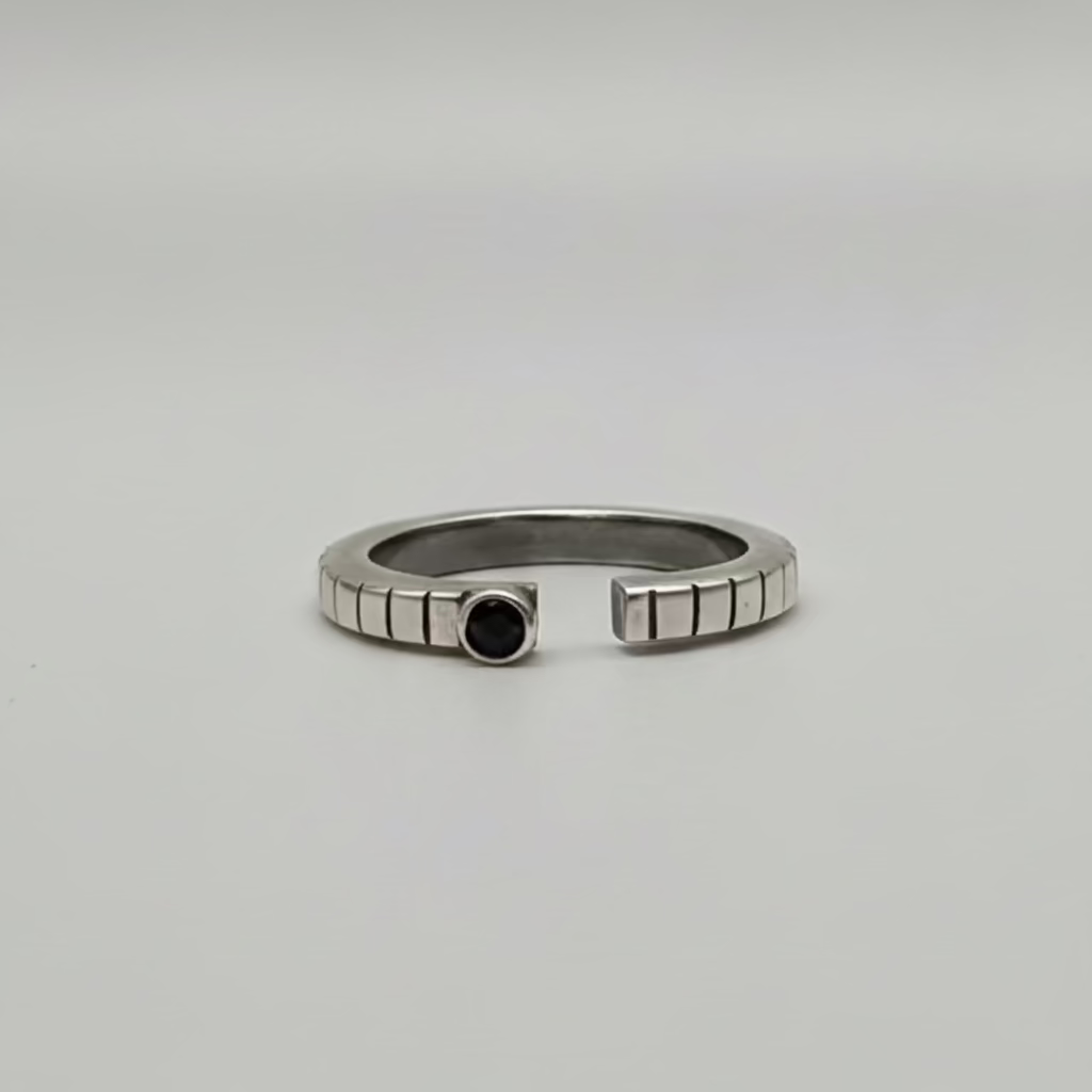 2-in-1 green onyx / square / ring