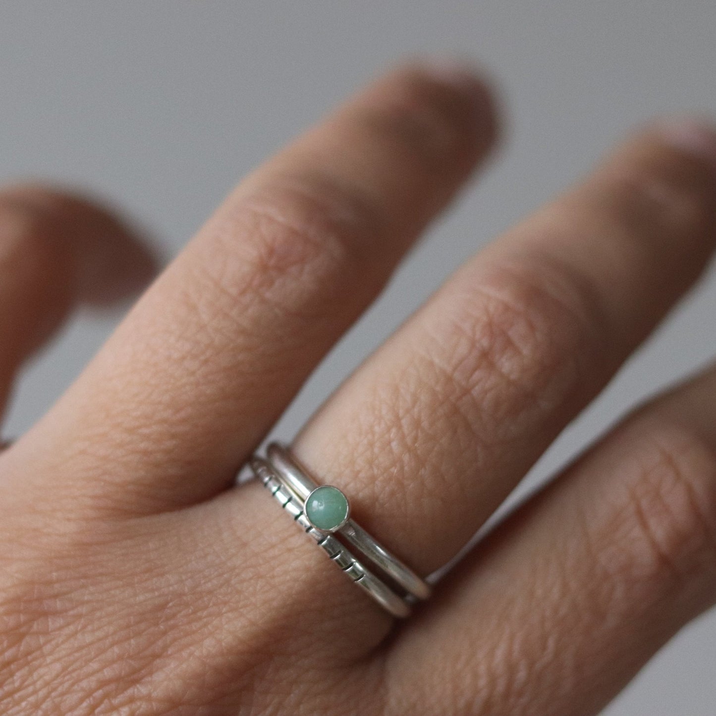 2-in-1 aventurine / round / ring