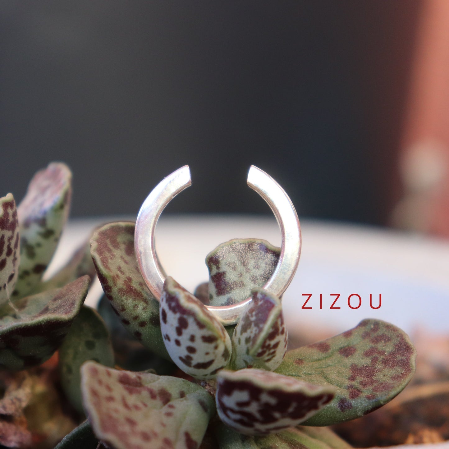 2-in-1 green onyx / square / ring