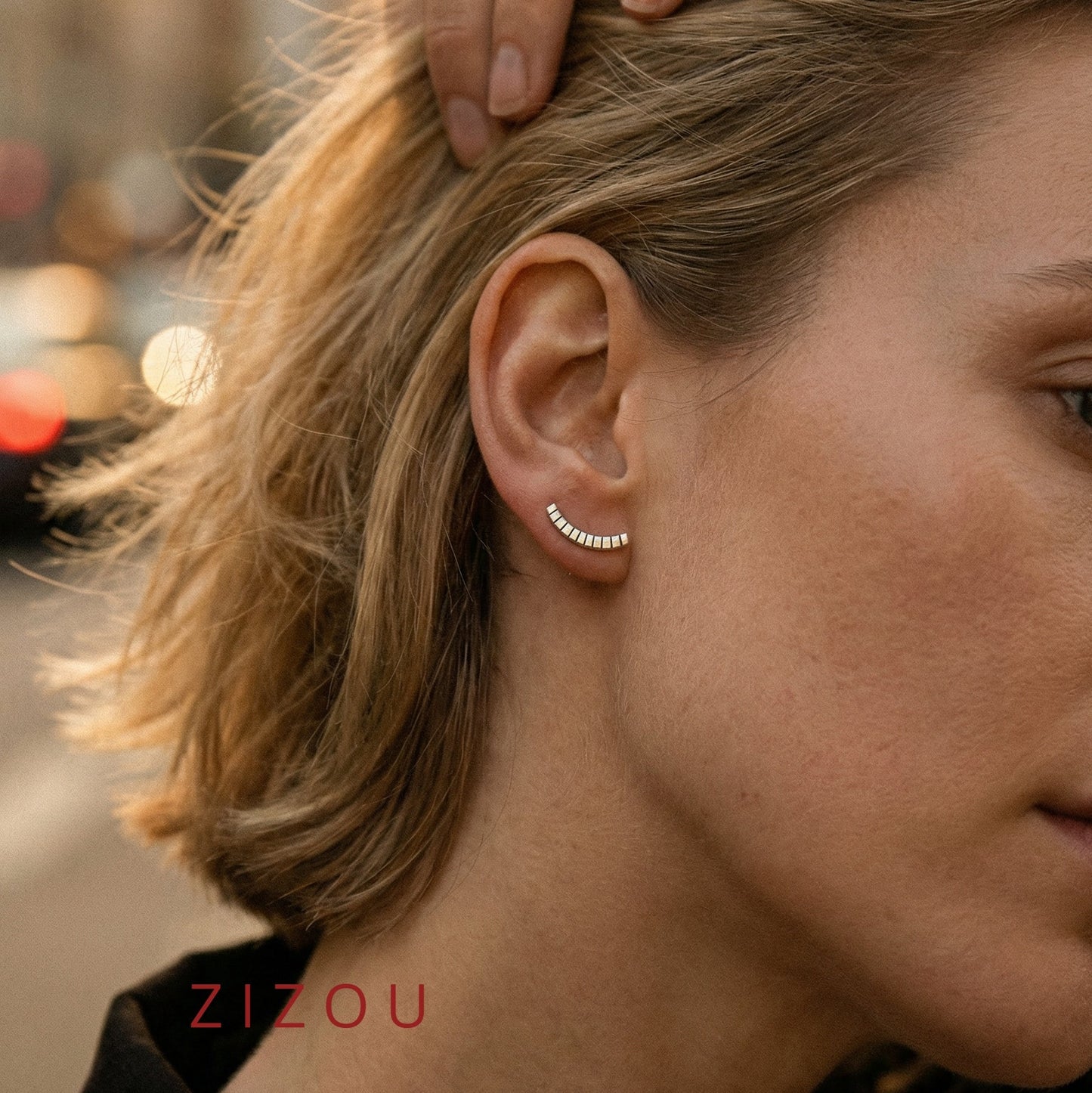 Handcrafted minimalist silver stud earrings from the "Nothing, Really" collection. Made from recycled silver with clean lines and a high-shine finish. Ships from Croatia.