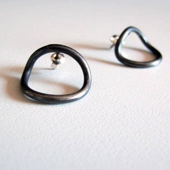 Ovals inside / earrings