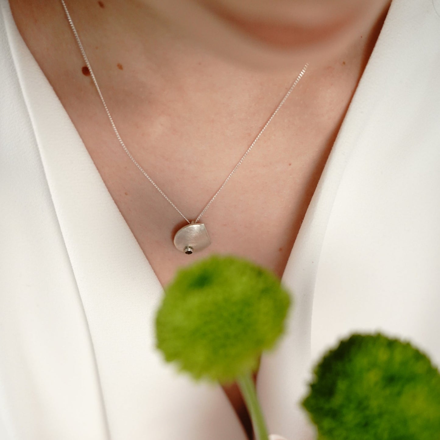 Full Moon / citrine / necklace