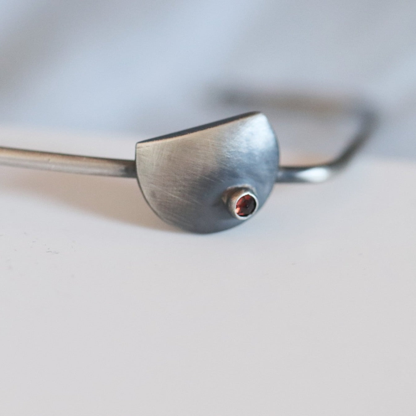 The Moon / garnet / bracelet