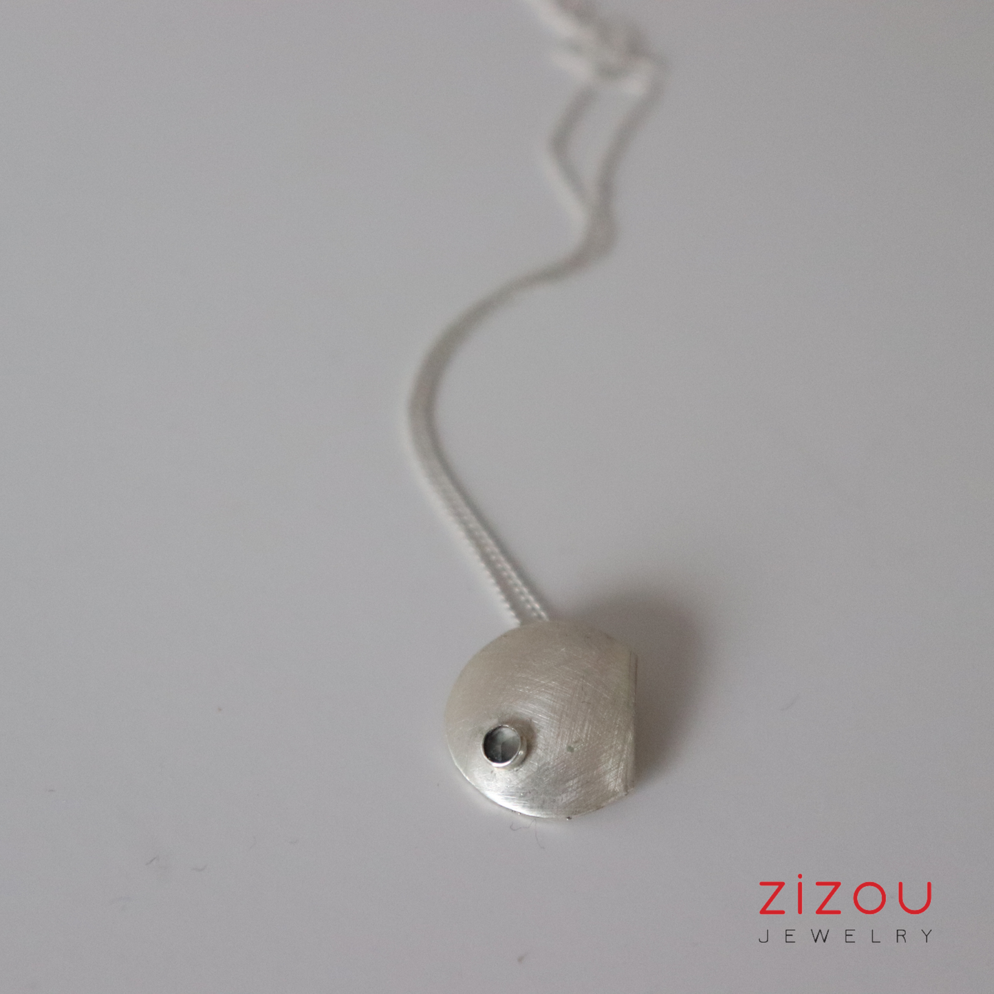 Full Moon / citrine / necklace